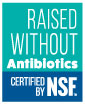 NSF Rasied Without Antibiotics Mark
