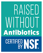 NSF Raised Without Antibiotics Mark